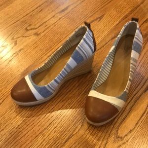 G. H. Bass wedge espadrille style shoes